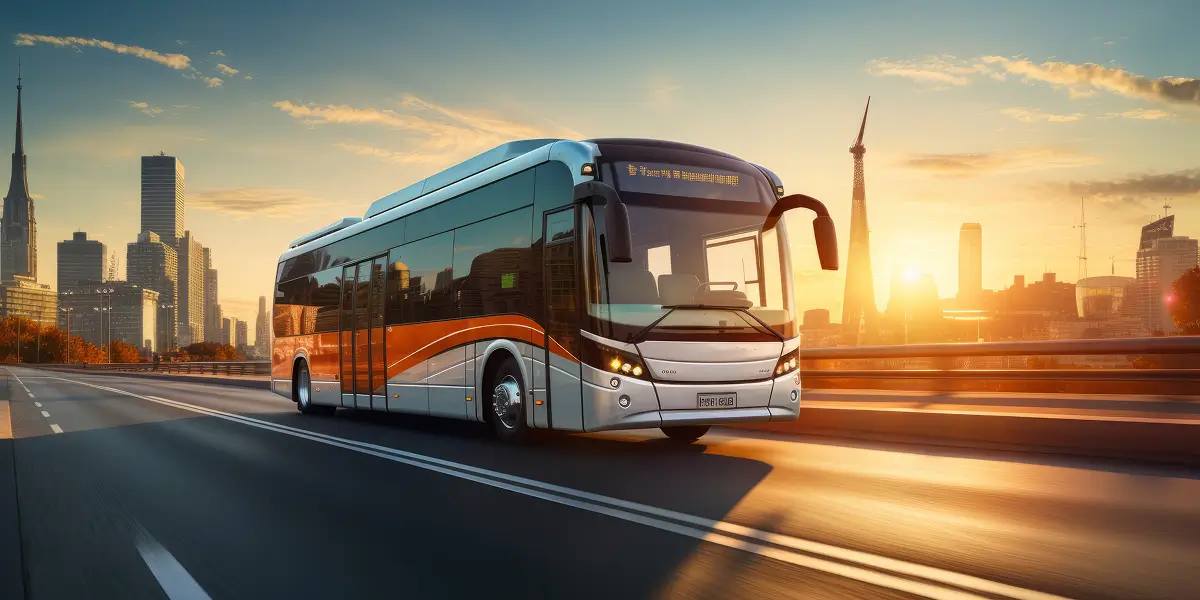 bus-travels-along-highway bus-travels-along-highway
